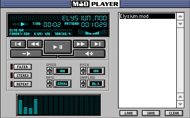 ModPlayer during playback on System  7