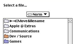 Open command from within application showing the move & rename folder