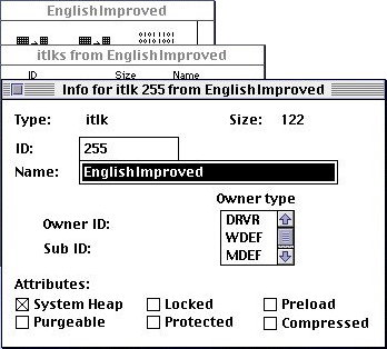 keyboard resouce name editing in ResEdit